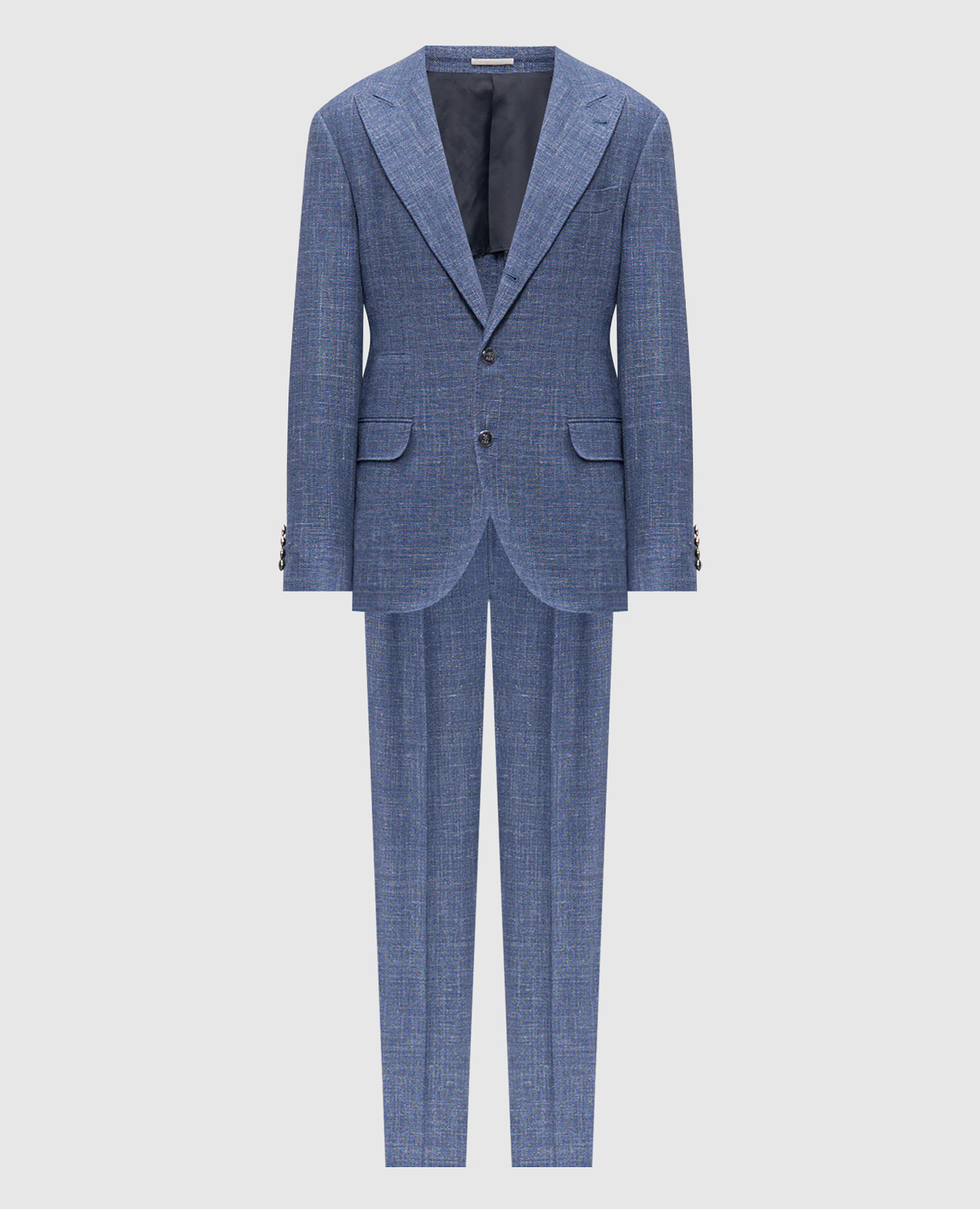 

Blue suit made of wool, silk and linen Brunello Cucinelli
