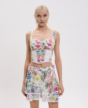Charo Ruiz Sylva white draped top 262101