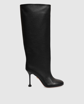 Babe Pay Pls Black leather boots 535927KO