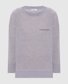 Peserico Gray wool jumper A99060F18K09169