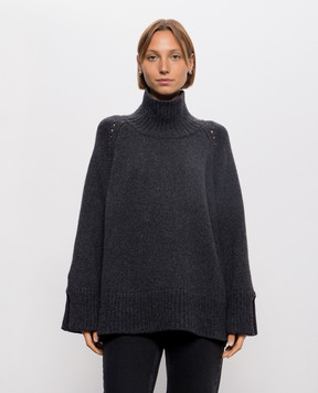 Solotre Gray wool and cashmere sweater M3AC0075
