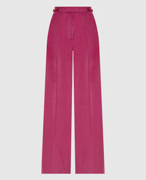 Gabriela Hearst Pink corduroy Vesta wool pants 3262190T124