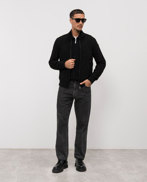 Cashmere&Whiskey Black suede jacket DF272