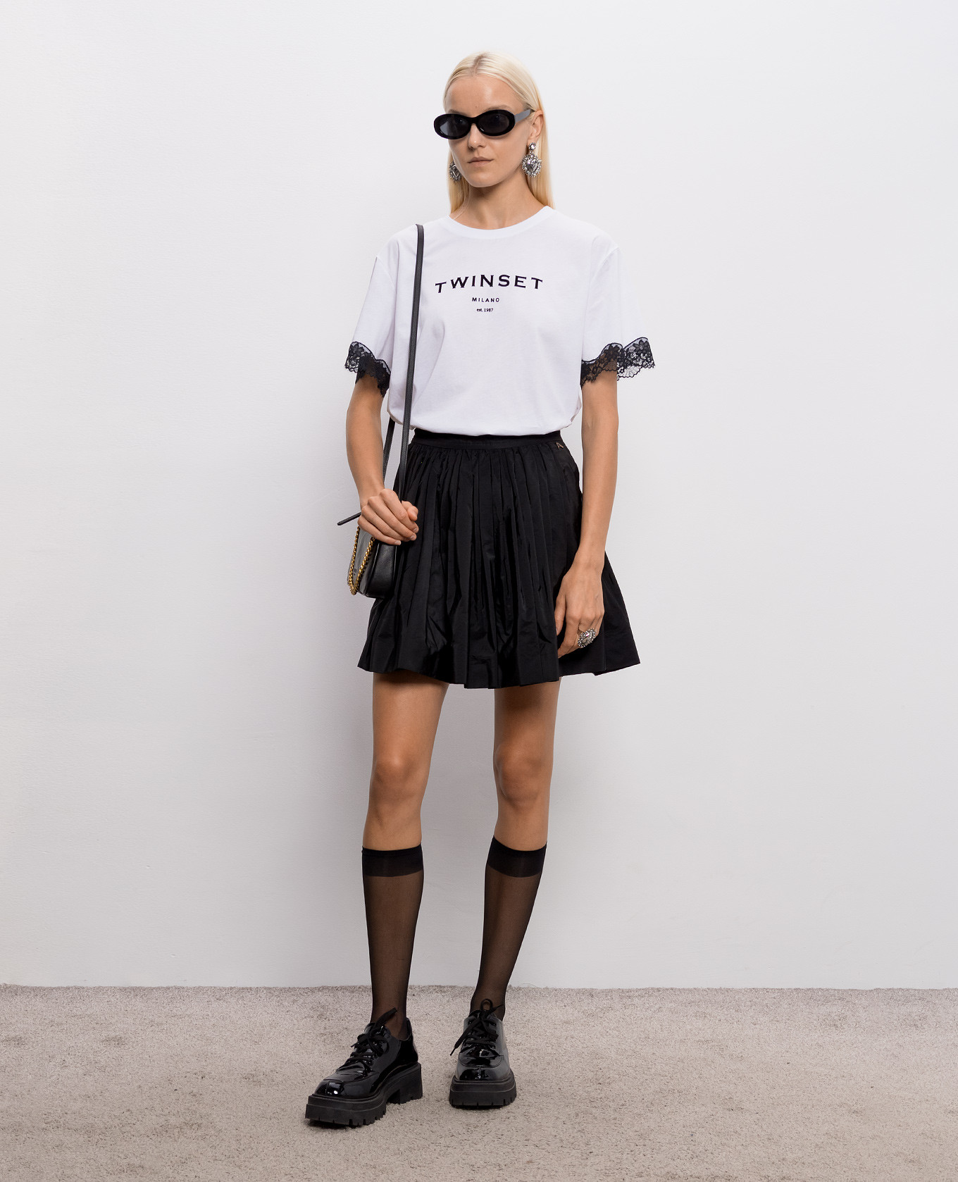 Black skirt with drapery Twinset 2