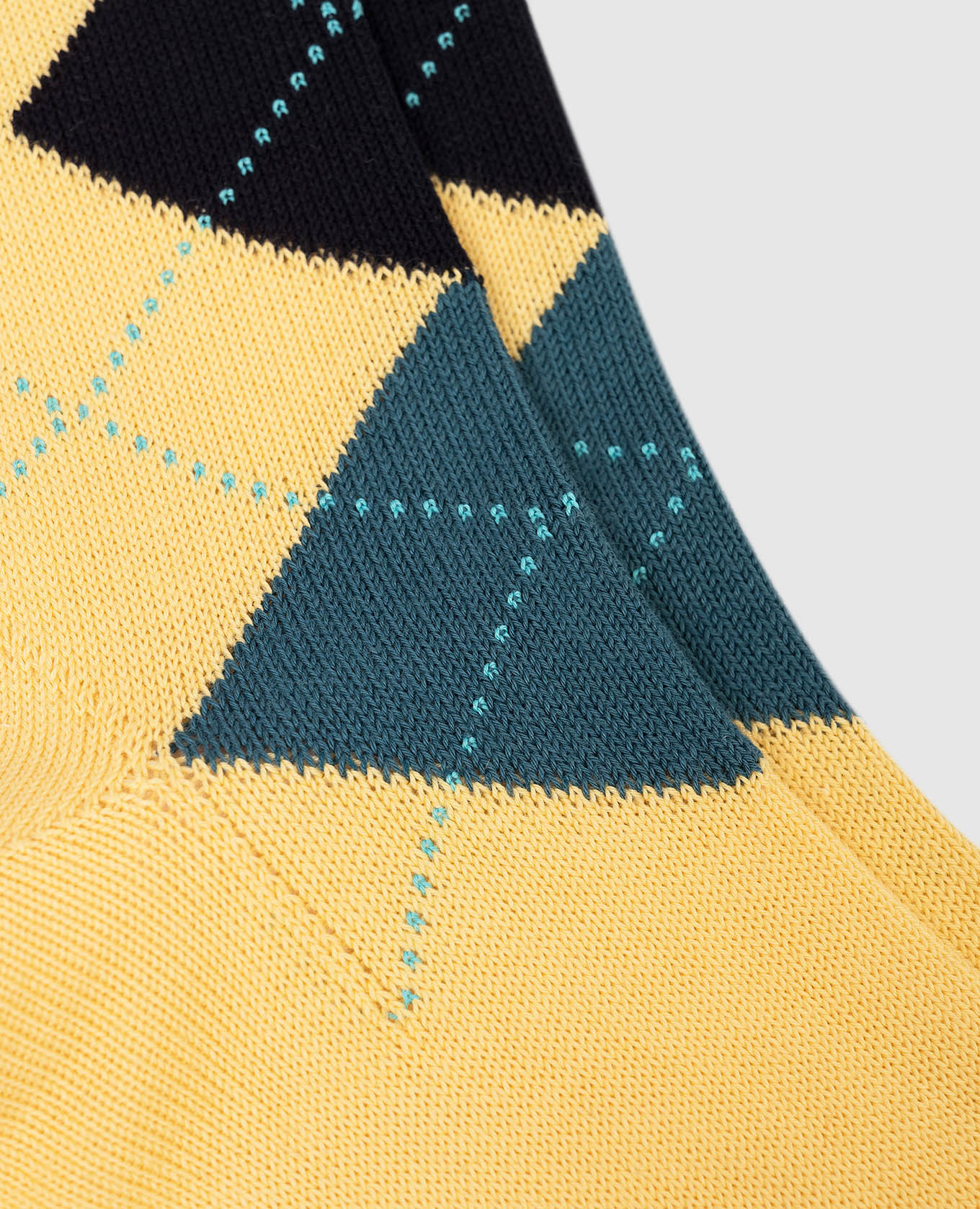 Yellow socks with geometric pattern Bresciani 2