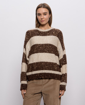 Brunello Cucinelli Striped wool jumper MPN572300P