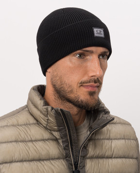 C.P. Company Black wool hat MAC141A005509A
