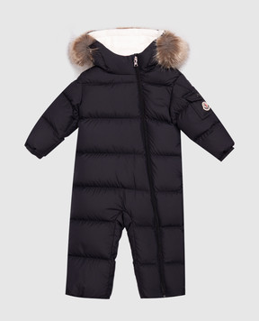 Moncler ENFANT Yorick children's blue down jumpsuit L29511G00001597YW