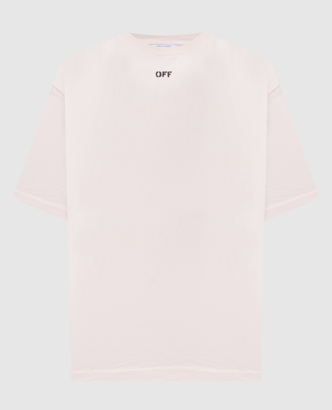 Pink T-shirt with Paint Arrow logo print