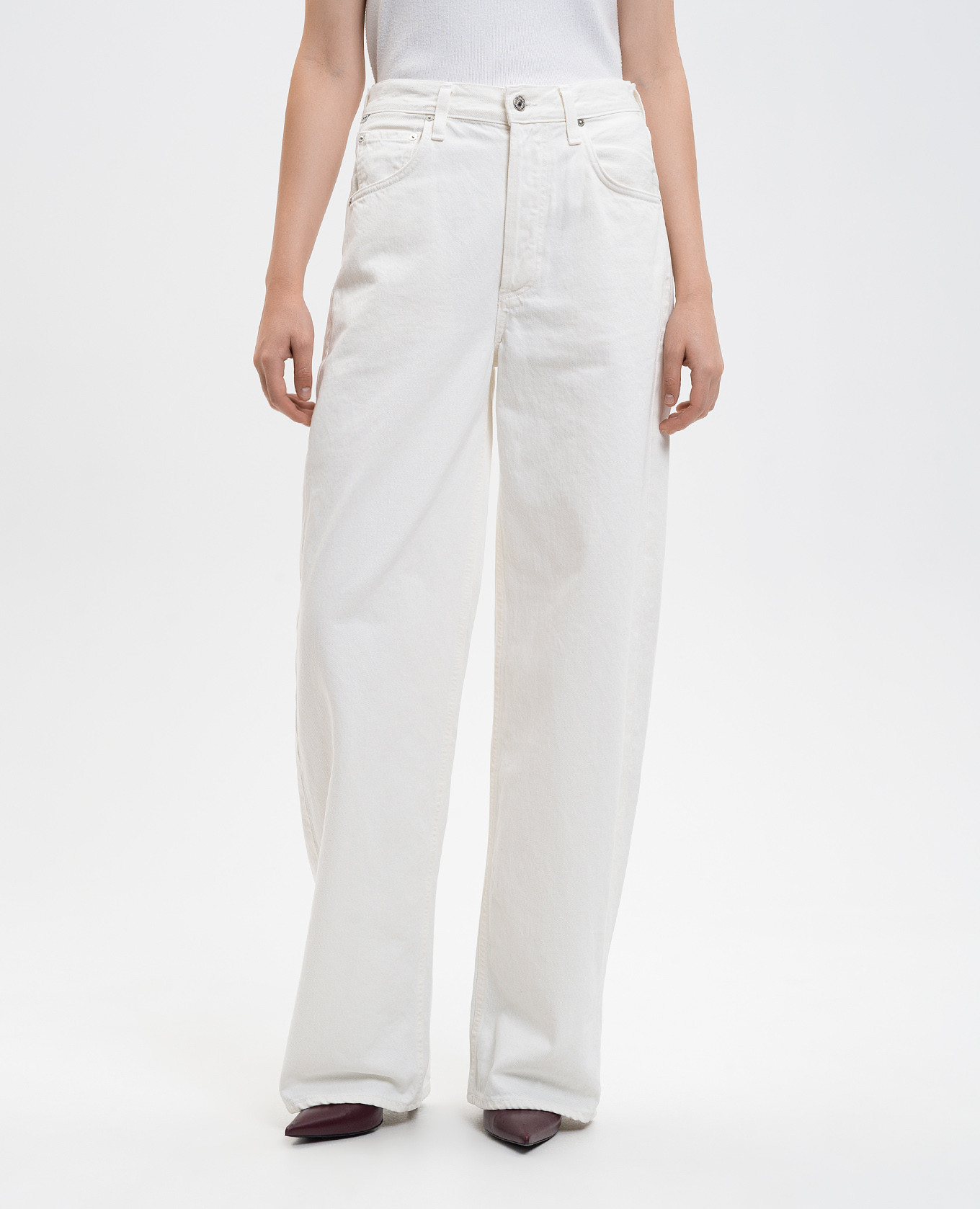 

Ayla white jeans with logo patch CITIZENS OF HUMANITY