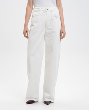 CITIZENS OF HUMANITY Ayla white jeans with logo patch 2053B1248