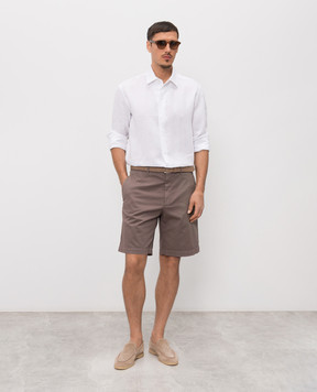 Agnona White linen shirt TD07U1YU3049