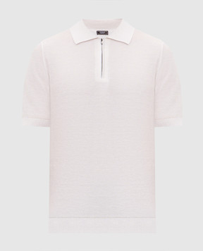 Peserico Ivory polo with linen pattern R59473F129108N