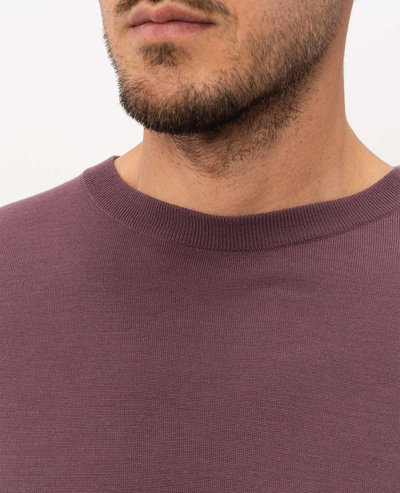 Burgundy wool jumper with logo monogram Stefano Ricci 5
