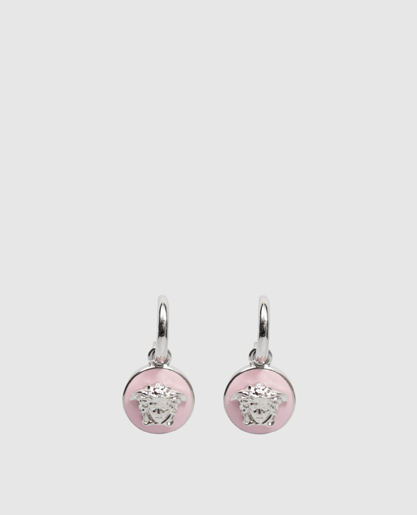 Silver earrings with Medusa emblem Versace