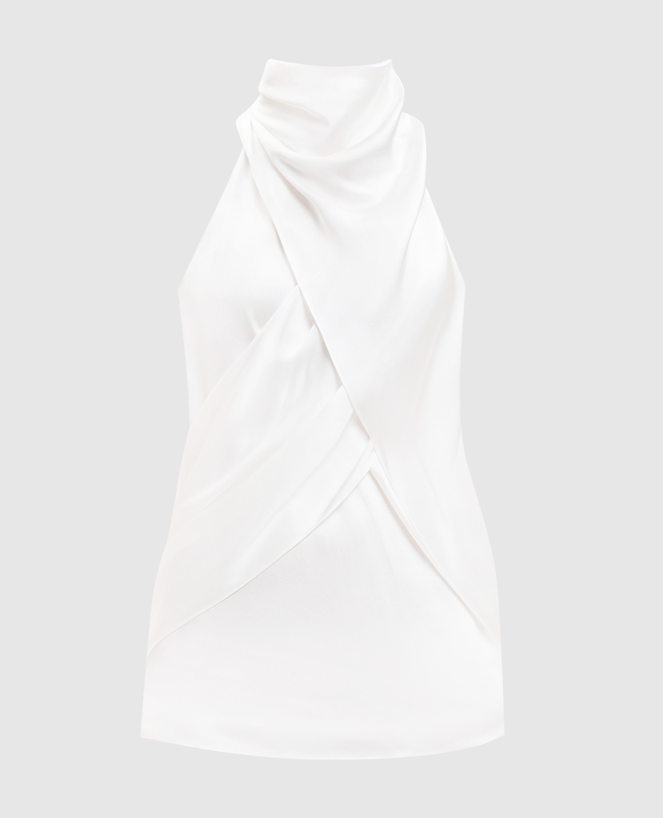 White silk top Balmain