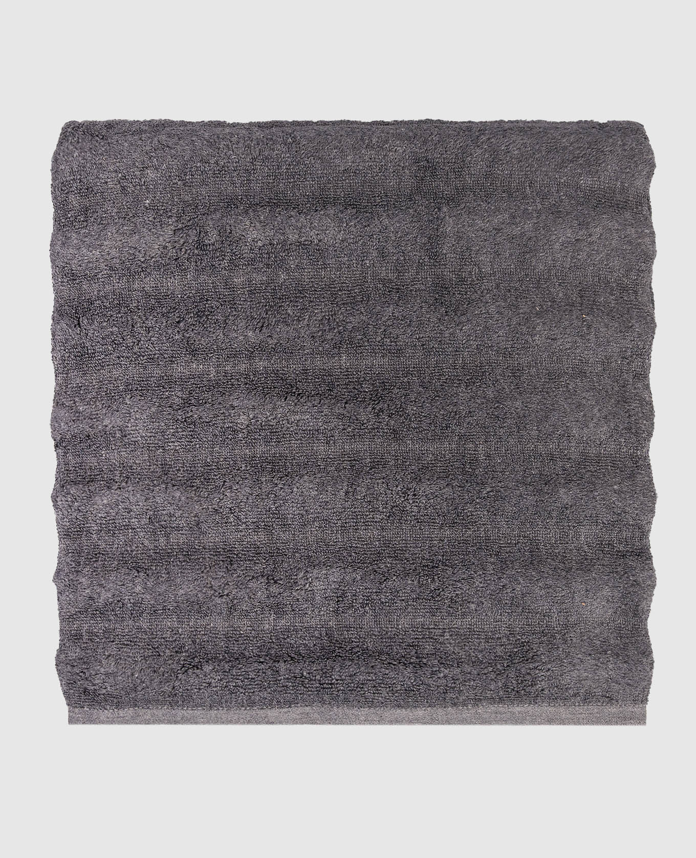 

Grey Terry Body Towel ASH RIBBED Hamam
