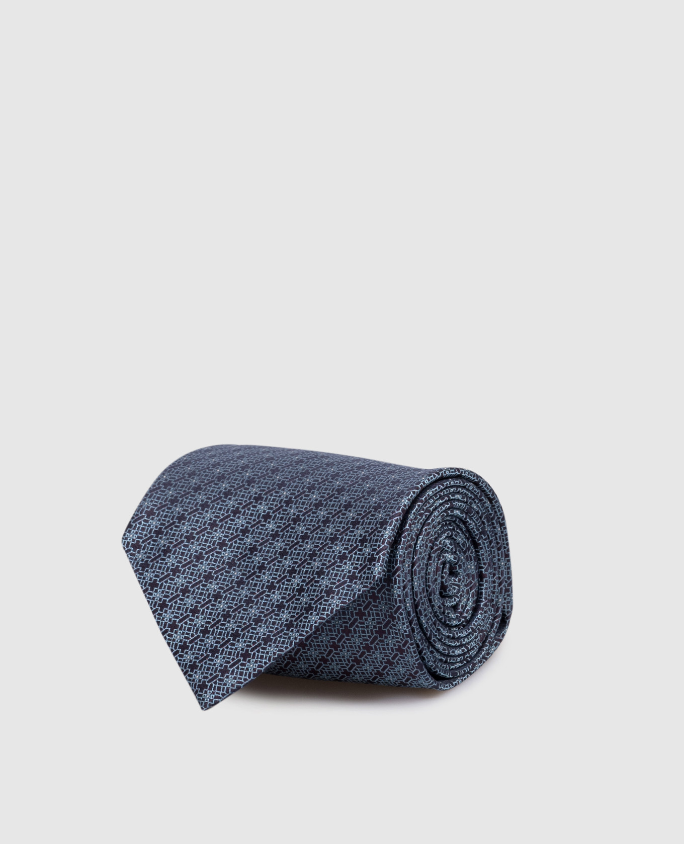 

Blue patterned silk tie Stefano Ricci
