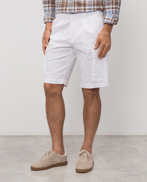 Cashmere&Whiskey White cargo shorts 0276009345