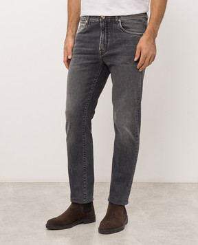 Peserico Gray jeans with a worn effect R54724L71Q04280