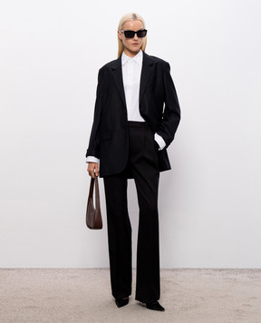 The Row Dustina black wool jacket 5883W2107