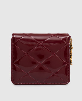Saint Laurent Burgundy patent leather wallet 862522AAGGC