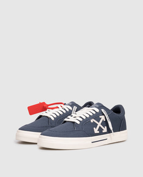 Off-White Blue Vulcanized Sneakers OMIA293S26FAB001