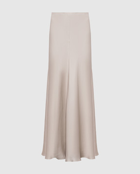 Brunello Cucinelli Ivory silk skirt MB179G4121