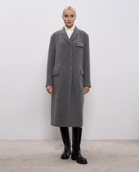 Thom Browne Grey wool Chesterfield coat FOC906UF1163