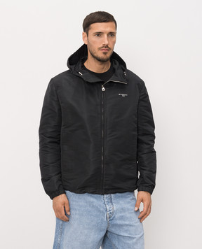 Givenchy Black windbreaker with print BM01JA1YMG