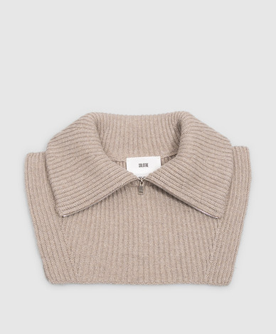 Beige wool shirt