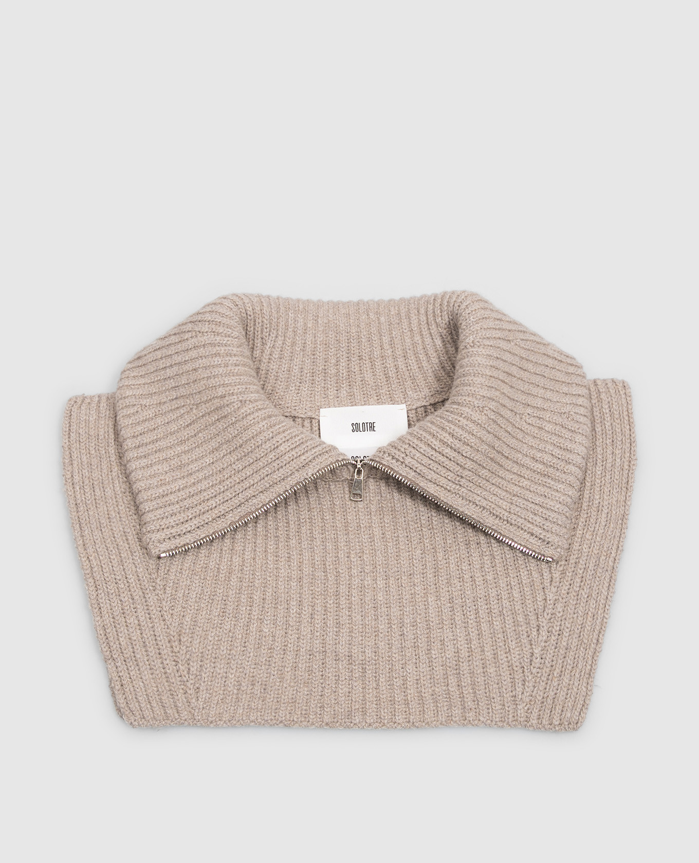 Beige wool shirt