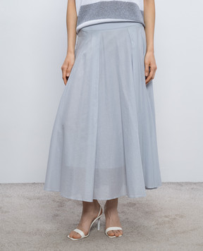 Peserico Gray midi skirt P05150L100481