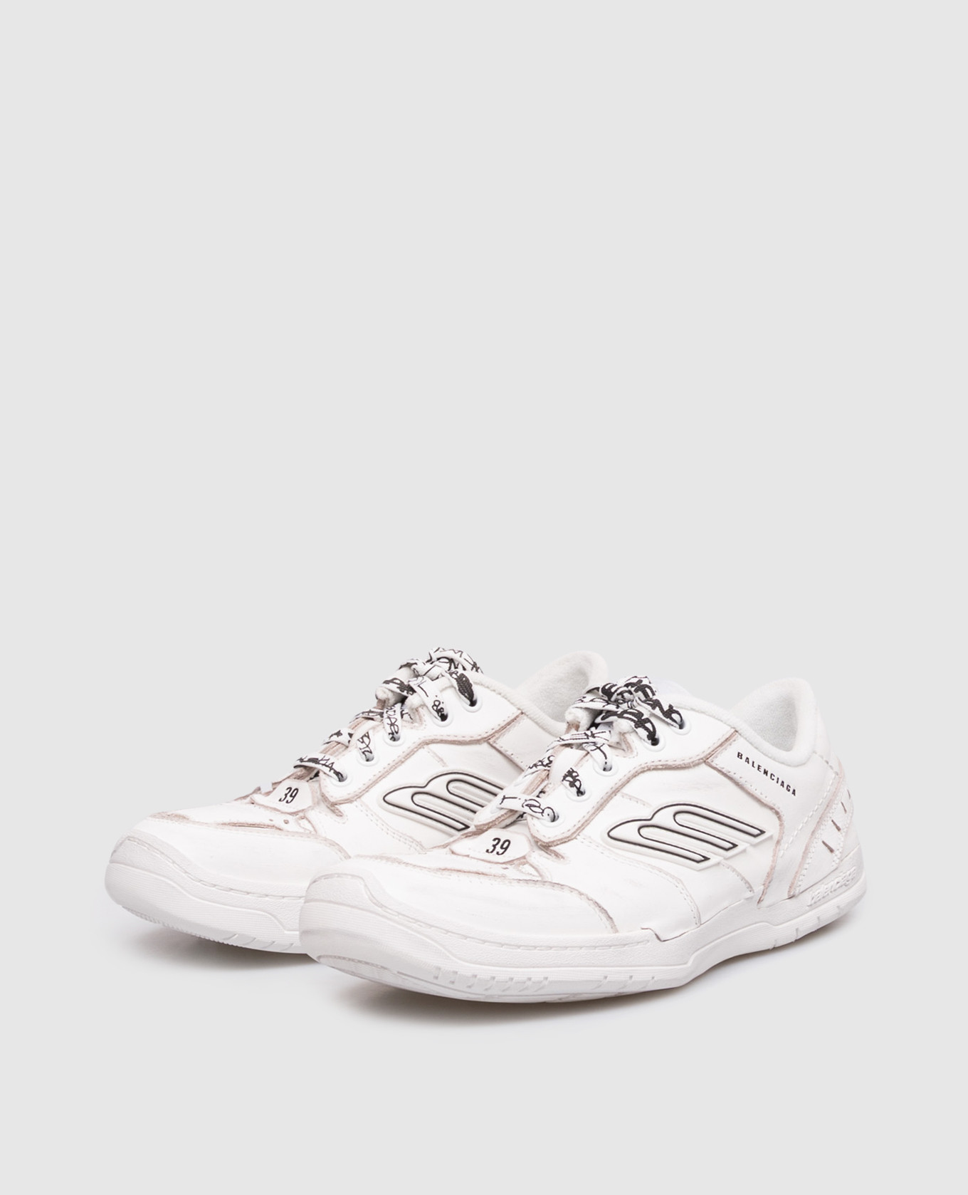 

White leather Hamptons sneakers Balenciaga