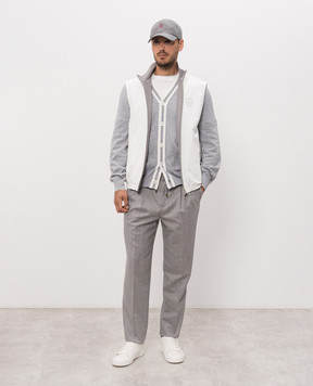 Brunello Cucinelli Reversible vest with emblem print MM49A7460F