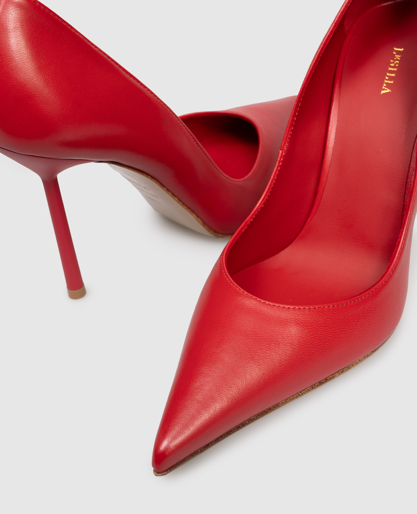 

Red leather shoes BELLA Le Silla