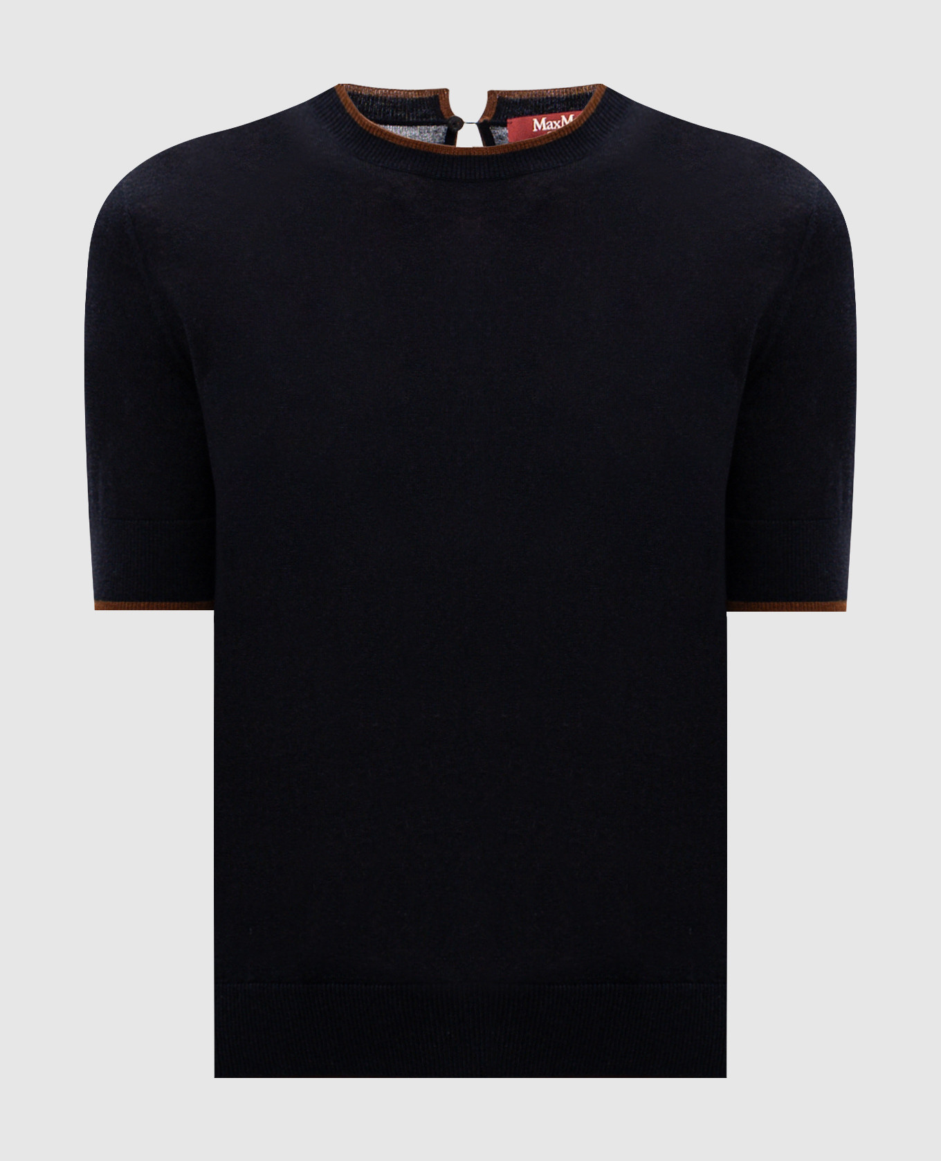 TAGENDA blue silk and wool top