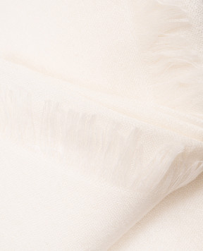 Brunello Cucinelli Ivory cashmere and silk stole MSC924059P