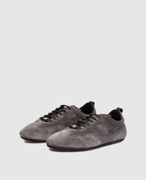 Max Mara ASTECCA gray suede sneakers MXASTECCA