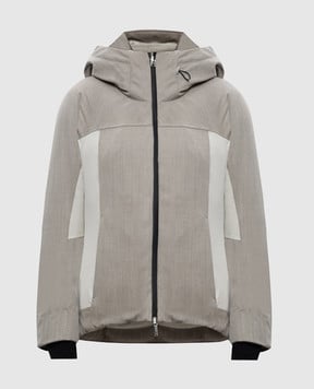 MooRER Beige ski down jacket DOLOMITI DOLOMITIMQ