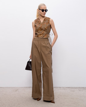 Brunello Cucinelli Brown cotton pants M0F79P9131