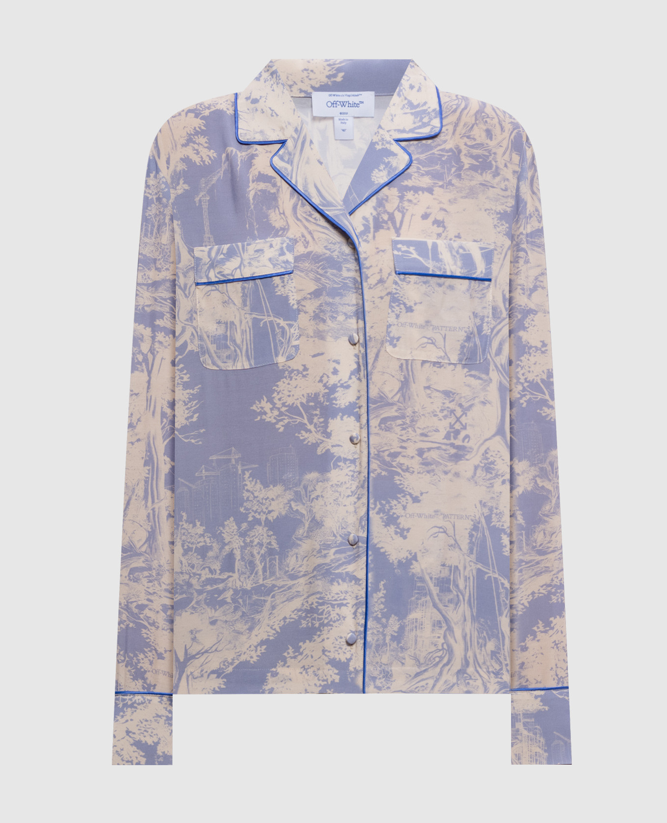 City Nature Habutai Pajama-Style Shirt