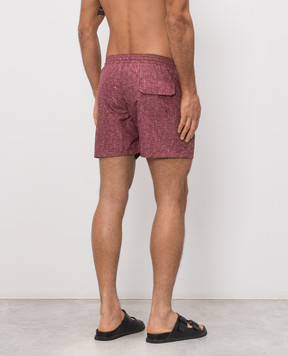 ISAIA Burgundy swim shorts COSI19BW254