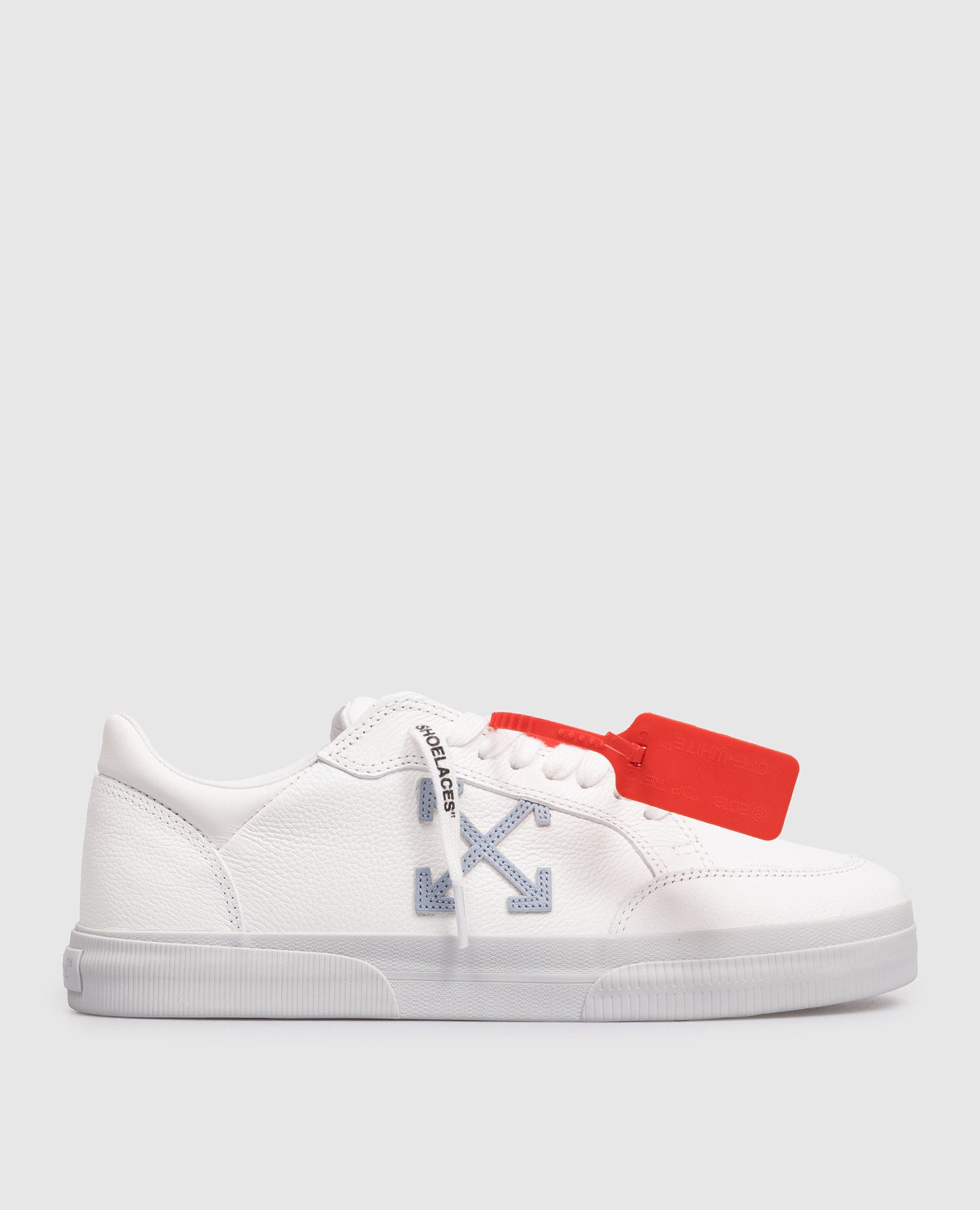 

White Vulc Low Leather Sneakers with Emblem Off-White