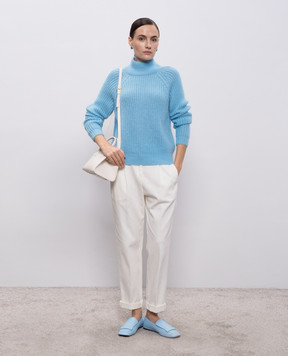 Peserico Blue alpaca wool sweater S99141F0509087