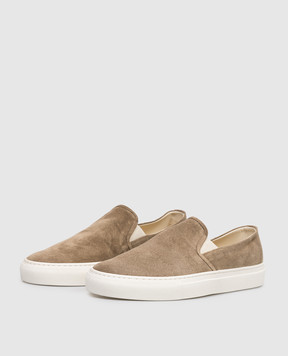 Common Project Brown suede slip-ons 5238
