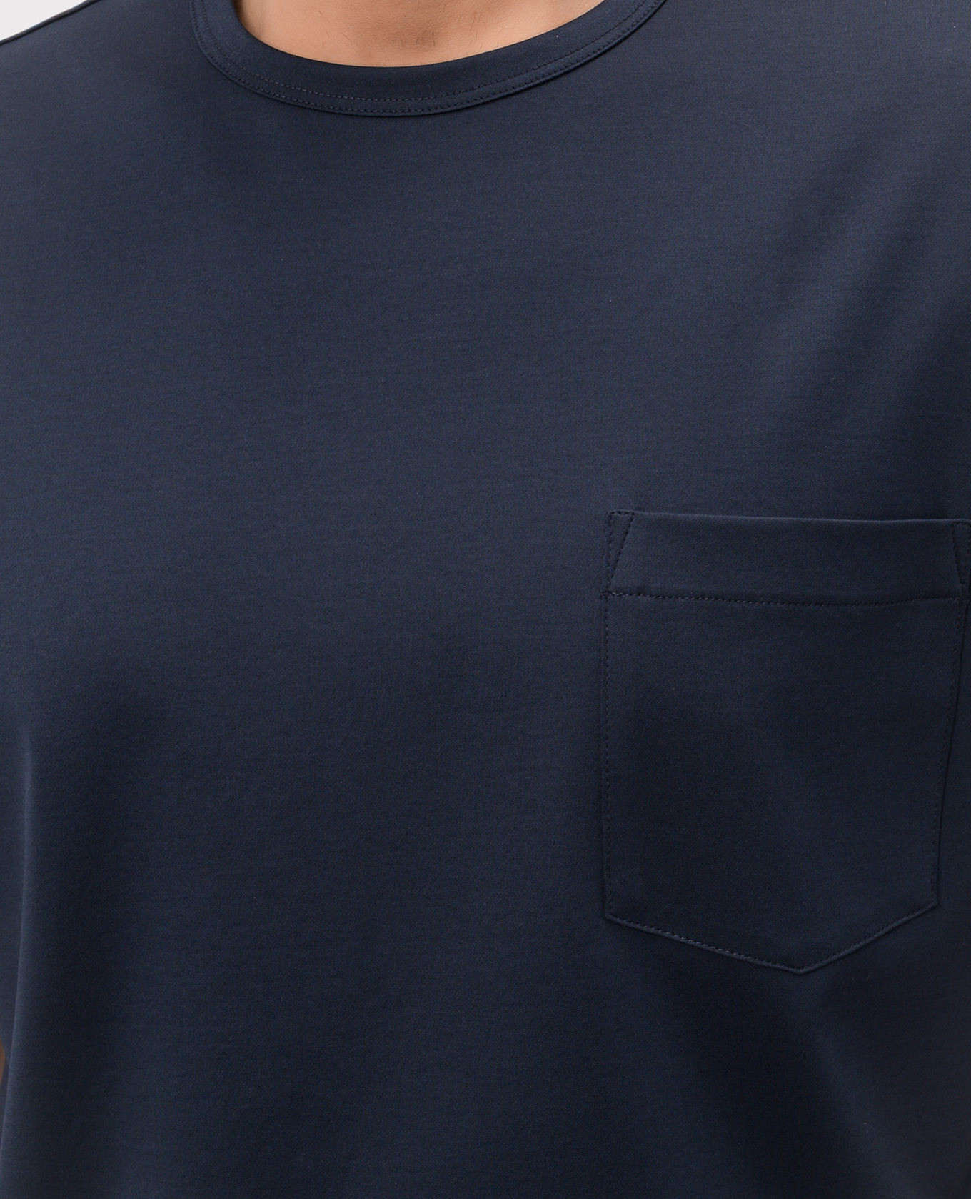 Blue T-shirt with embroidered logo Agnona 5