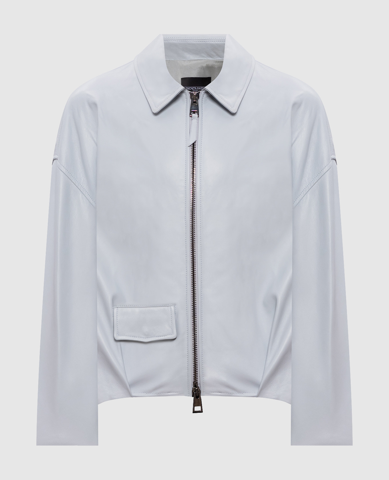 

Presty blue leather jacket Simonetta Ravizza, Light blue