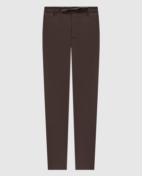 Canali Brown wool pants AR03652V91659
