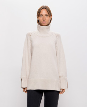 Solotre Ivory wool and cashmere sweater M3AC0075